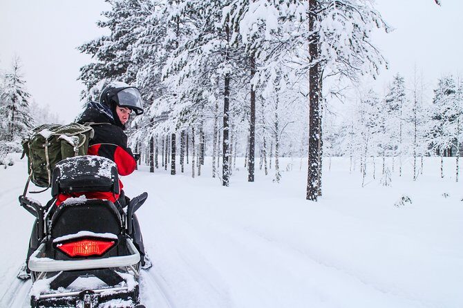 All Day Snowmobile Driving - A Long Guided Day on Lynx Snowmobiles in Rovaniemi