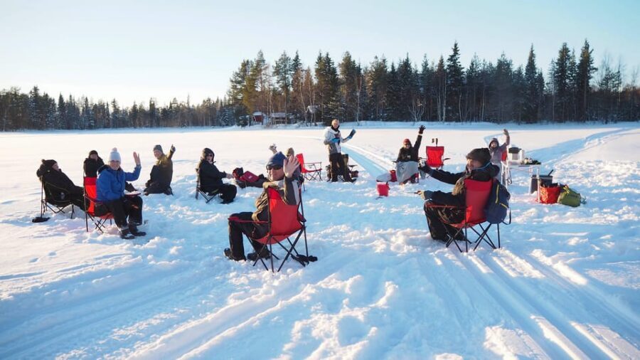 Ice fishing program in Lapland - Where this tour fits in Rovaniemi: City Hotel to Palojärvi