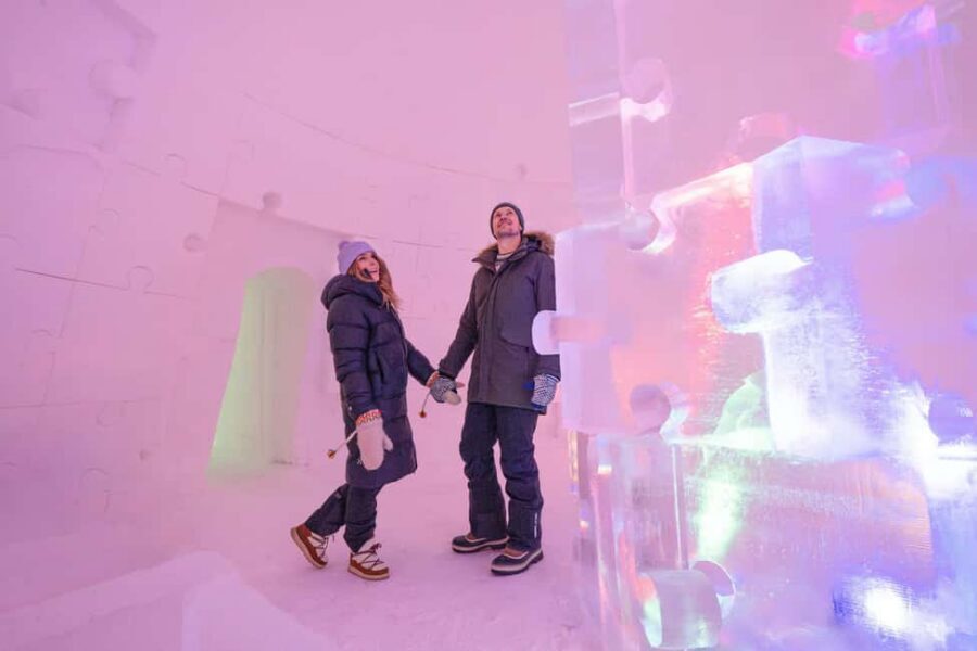 Rovaniemi: Arctic Snow Hotel Tour - Ice Restaurant and that soft chocolate delight (plus the ice-chair moment)