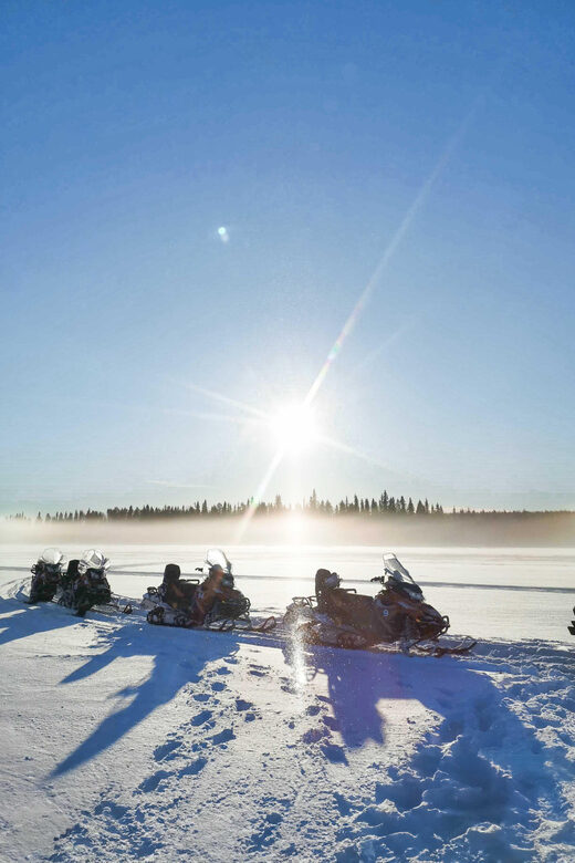 Rovaniemi: Snowmobiling and Ice Fishing - Getting picked up in Rovaniemi: two launch points, same day