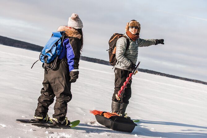Snowshoeing and Ice Fishing Tour - From Rovaniemi to the Quiet Snow: The Real Start of the Tour